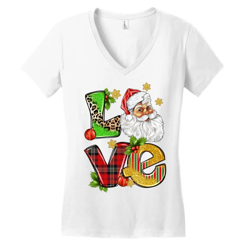 Love Christmas Women's V-Neck T-Shirt 5 Love Christmas Women's V-Neck T-Shirt - Image 3