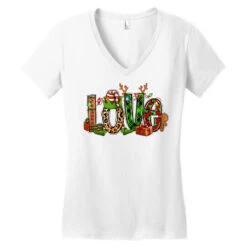 Love Christmas Elf Women's V-Neck T-Shirt -Deals T-Shirt Store pd.2526460417.72.25086969.s3.1 front white ffffff none x0y0 138 800x800 1