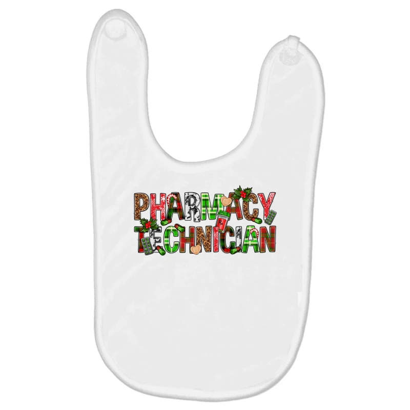 Pharmacy Technician Christmas Baby Bibs 3 Pharmacy Technician Christmas Baby Bibs