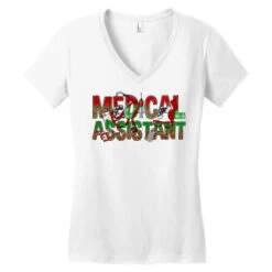 Medical Assistant Christmas Women's V-Neck T-Shirt 9 Medical Assistant Christmas Women's V-Neck T-Shirt -Deals T-Shirt Store pd.2526522186.72.25091854.s3.1 front white ffffff none x0y0 138 800x800 1