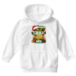Merry Christmas School Bus And Gift Boxes Youth Hoodie -Deals T-Shirt Store pd.2526561293.53.25093314.s3.1 front white ffffff none x18y0 77 800x800 1