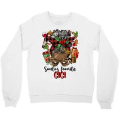 Afro Messy Bun Christmas Gigi Crewneck Sweatshirt -Deals T-Shirt Store pd.2526568184.32.25086781.s3.1 front white ffffff none x0.5y0 123 800x800 1