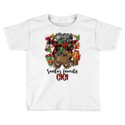 Afro Messy Bun Christmas Gigi Toddler T-shirt