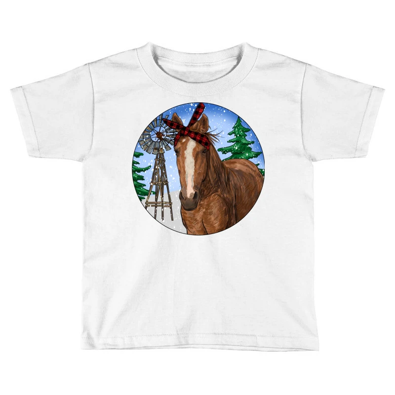 Horse Christmas Toddler T-shirt 3 Horse Christmas Toddler T-shirt
