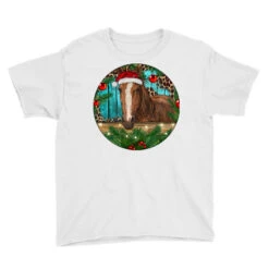 Brown Horse Christmas Youth Tee -Deals T-Shirt Store pd.2526672378.37.25095055.s3.1 front white ffffff none x0y0 129 800x800 1