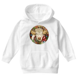 Charolais Heifer Christmas Youth Hoodie -Deals T-Shirt Store pd.2526673665.53.25095078.s3.1 front white ffffff none x7y0 99 800x800 1