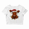 Christmas Baby Red Angus Calf With Lights Crop Top -Deals T-Shirt Store pd.2526674982.87.25095096.s3.1 front white ffffff none x1y0 144 800x800 1