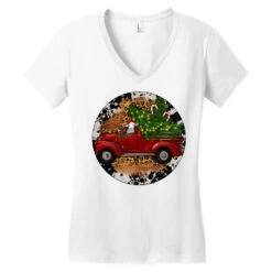 Farm Truck Christmas Women's V-Neck T-Shirt 9 Farm Truck Christmas Women's V-Neck T-Shirt -Deals T-Shirt Store pd.2526675839.72.25095100.s3.1 front white ffffff none x0y0 138 800x800 1
