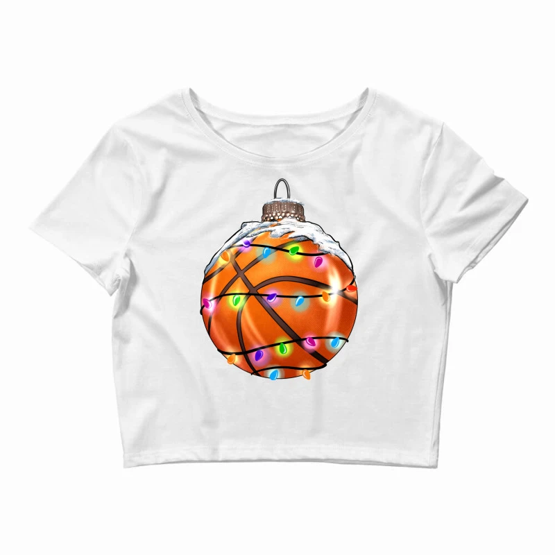Christmas Basketball Crop Top 3 Christmas Basketball Crop Top