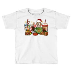 Christmas Coffee Cups With Beagle Toddler T-shirt