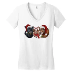 Christmas Cows Women's V-Neck T-Shirt 9 Christmas Cows Women's V-Neck T-Shirt -Deals T-Shirt Store pd.2526695684.72.25095196.s3.1 front white ffffff none x0y0 138 800x800 1