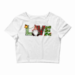 Christmas Love Gnome Crop Top