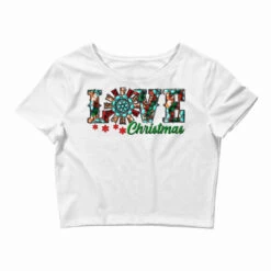 Christmas Love Windmill Crop Top