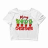 Merry Christmas Cactuses Crop Top -Deals T-Shirt Store pd.2526703423.87.25093803.s3.1 front white ffffff none x0y0 146 800x800 1
