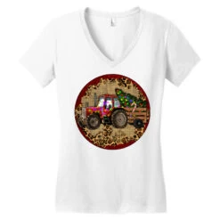 Christmas Tractor Women's V-Neck T-Shirt 9 Christmas Tractor Women's V-Neck T-Shirt -Deals T-Shirt Store pd.2526704599.72.25095317.s3.1 front white ffffff none x0y0 138 800x800 1