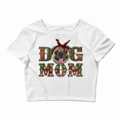 Christmas Dog Mom Crop Top