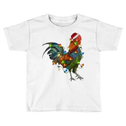 Christmas Lights Rooster Toddler T-shirt