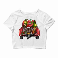 Baby Cow Christmas Crop Top