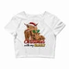 Cow And Calves Christmas With My Family Crop Top