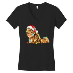 Christmas Persian Cat Women's V-Neck T-Shirt 9 Christmas Persian Cat Women's V-Neck T-Shirt -Deals T-Shirt Store pd.2526740489.72.25093238.s3.1 front black ffffff none x0y0 138 800x800 1
