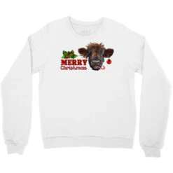Merry Christmas Calf Crewneck Sweatshirt -Deals T-Shirt Store pd.2526786591.32.25097033.s3.1 front white ffffff none x0y0 124 800x800 1