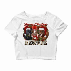 Merry Christmas Heifers Crop Top