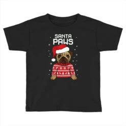 Santa Paws Merry Christmas Toddler T-shirt