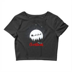 Christmas Contrast Moonlight Crop Top