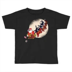 Santa Riding Reindeers Funny Christmas Xmas Matchi Toddler T-shirt