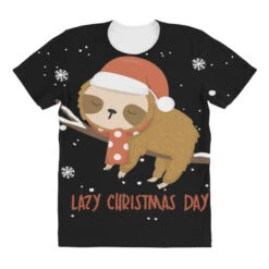Santa Sloth Christmas Merry Slothmas Snowflake All Over Women's T-shirt -Deals T-Shirt Store pd.2527027471.108.25097642.s3.1 front customized 111111 none x45y41.5 294 800x800 1