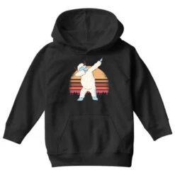 Retro Vintage Dabbing Yeti Snowman Funny Christmas Youth Hoodie -Deals T-Shirt Store pd.2527029647.53.25097666.s3.1 front black ffffff none x10.5y0 92 800x800 1