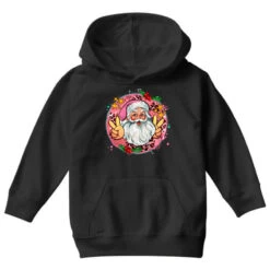 Merry Christmas Peace Santa Youth Hoodie -Deals T-Shirt Store pd.2527034457.53.25097068.s3.1 front black ffffff none x8y0 97 800x800 1