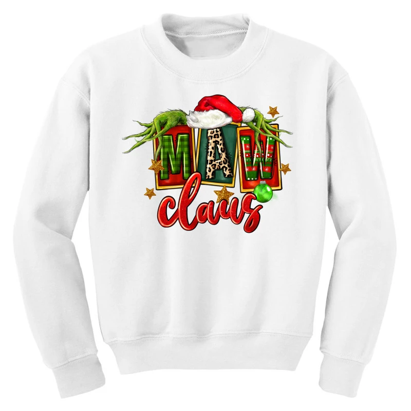 Christmas Maw Claus Youth Sweatshirt 5 Christmas Maw Claus Youth Sweatshirt - Image 3