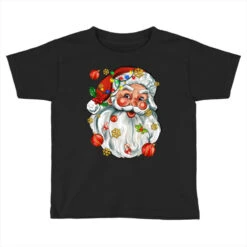 Santa With Little Christmas Toddler T-shirt