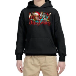 Mooey Christmas Sunflower Youth Hoodie