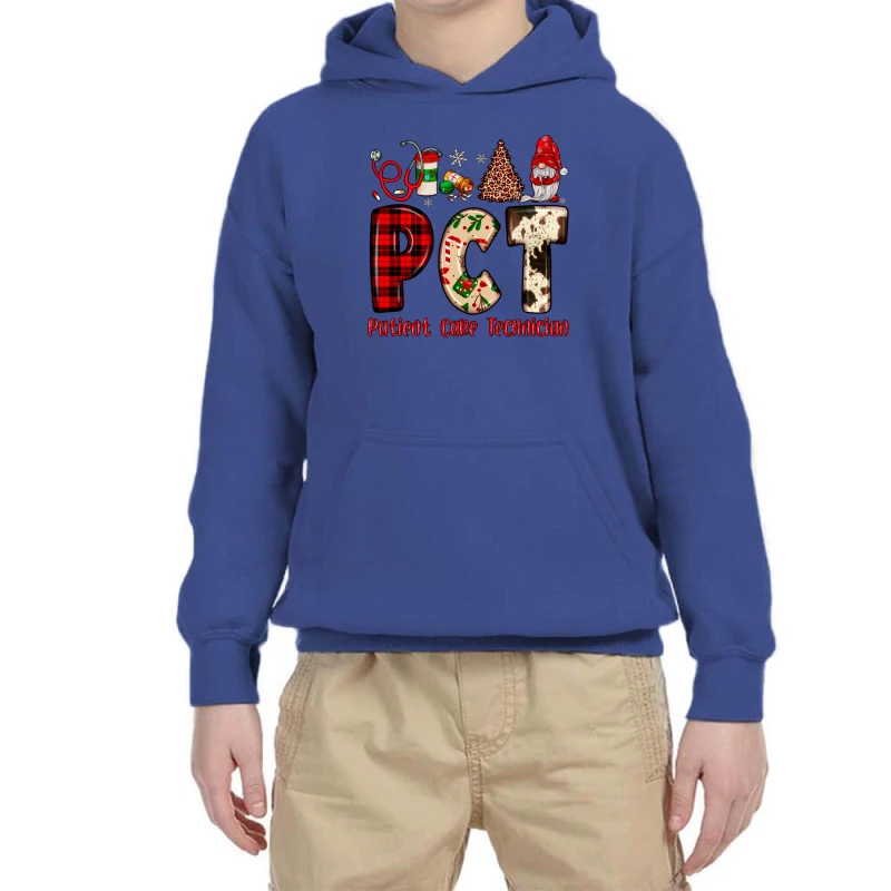 Pct Patient Care Technician Christmas Youth Hoodie 3 Pct Patient Care Technician Christmas Youth Hoodie