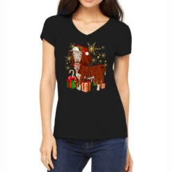 Christmas Hereford Women's V-Neck T-Shirt