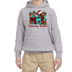 Christmas Rt Respiratory Therapist Youth Hoodie