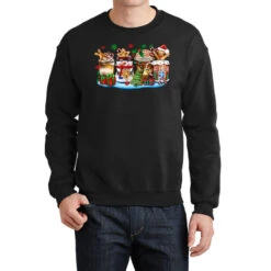 Christmas Cookie Coffee Cups Crewneck Sweatshirt