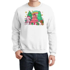 Unicorn Christmas Trees Crewneck Sweatshirt