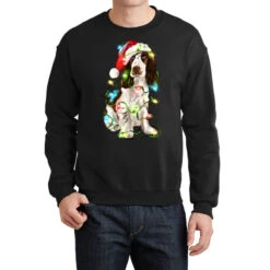 Christmas English Cocker Spaniel Crewneck Sweatshirt