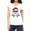 Christmas Santa Claus Video Game Controllers Xmas Women's V-Neck T-Shirt