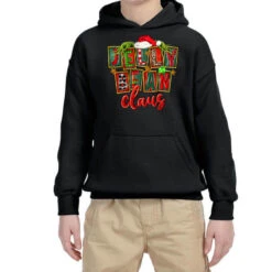 Christmas Jelly Bean Claus Youth Hoodie