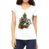 Festive Af Christmas Middle Finger Women's V-Neck T-Shirt -Deals T-Shirt Store pmd.2526285920.72.25057743.s3.1 front white2 ffffff none x0y0 138 800x800 1