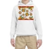 Christmas Gingerbread Cookies And Candy Cane Youth Hoodie