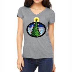 Christmas Tree Women's V-Neck T-Shirt
