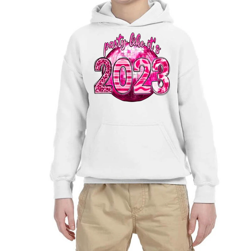 Party Like It's 2023 Christmas Youth Hoodie 3 Party Like It's 2023 Christmas Youth Hoodie