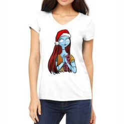 Nightmare Before Christmas Women's V-Neck T-Shirt