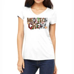 Med Tech Crew Nurse Christmas Women's V-Neck T-Shirt