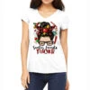 Messy Bun Christmas Teacher Women's V-Neck T-Shirt -Deals T-Shirt Store pmd.2526572797.72.25093566.s3.1 front white2 ffffff none x0y0 138 800x800 1